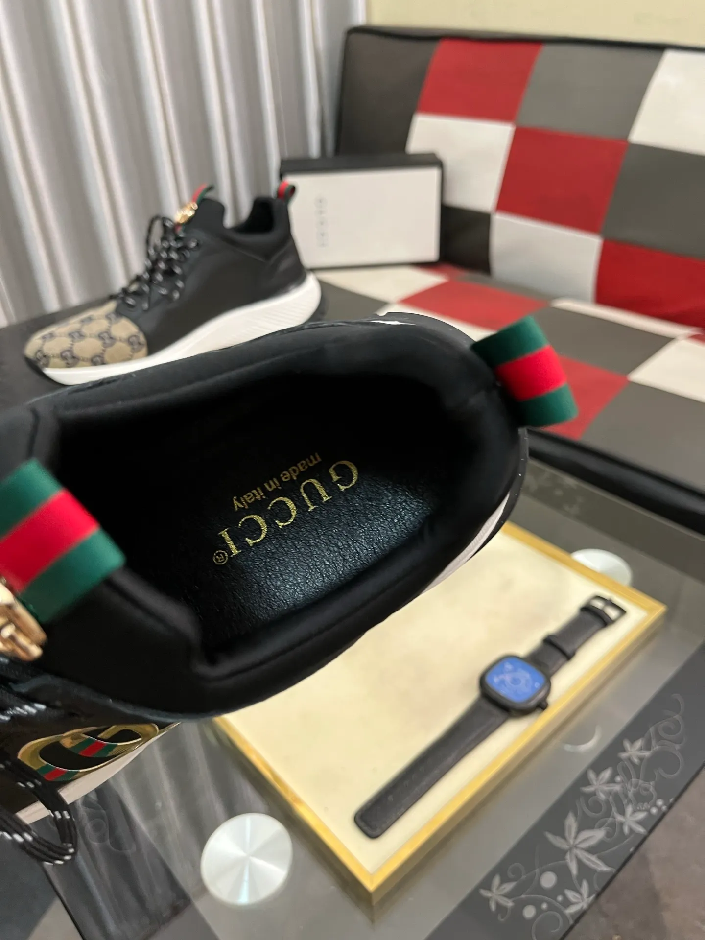 Men's Men's Shoes 💰458 ⌚️⌚️[GUCCI] Gucci men's casual shoes are absolutely popular 🔥The ultimate matching item for trendy men! The charm of super texture is irresistible, the main recommendation, the flower leather color is bright! The upper is made of high-quality brand printed fabric with cowhide, breathable leather lining and wear-resistant rubber sole, noble and elegant! Extremely comfortable🎁🎁You can be as handsome as you want💪 38-445⃣️colors available